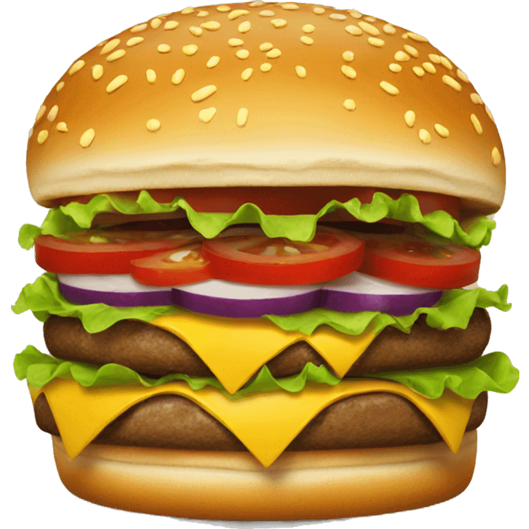 A burger emoji