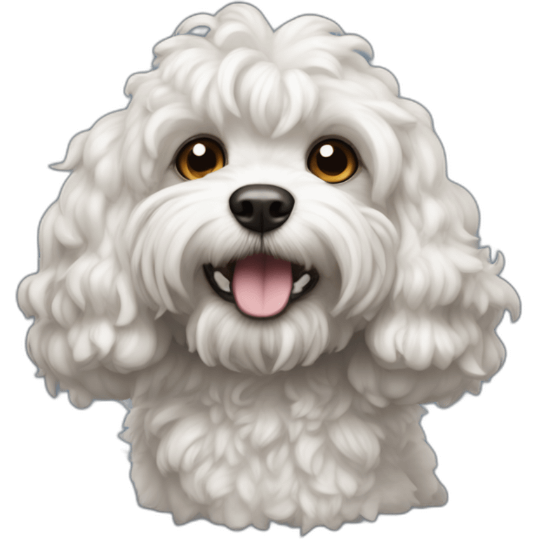 White cavapoo as Mech from World of Warcraft  emoji