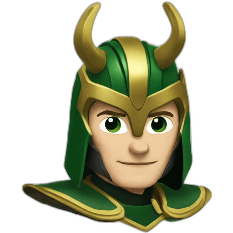 loki with helmet emoji