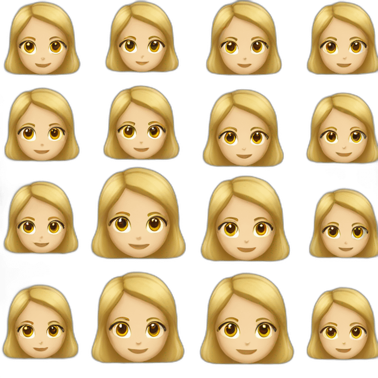 young blond secretary emoji