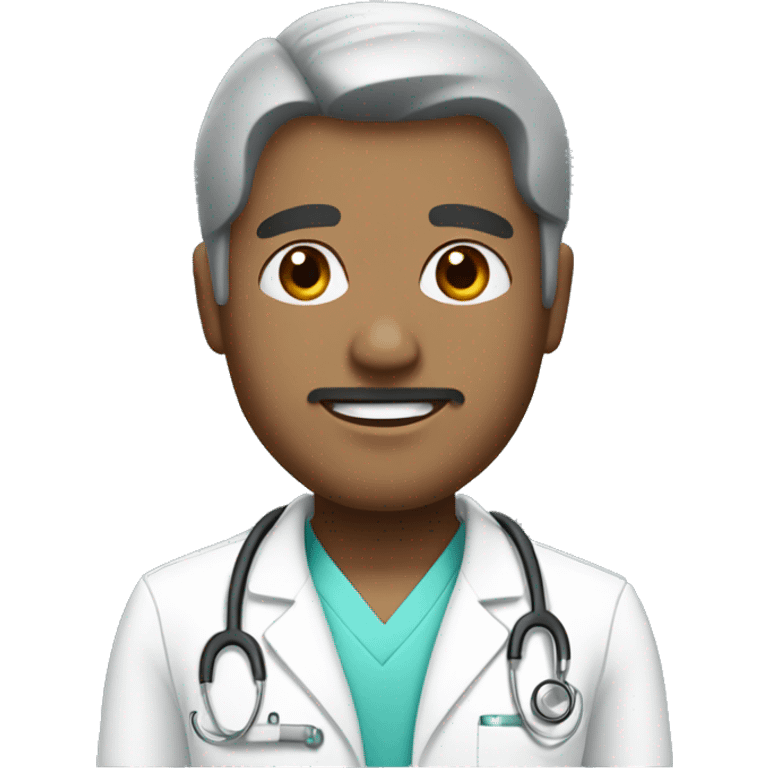 nurse man with black hair emoji