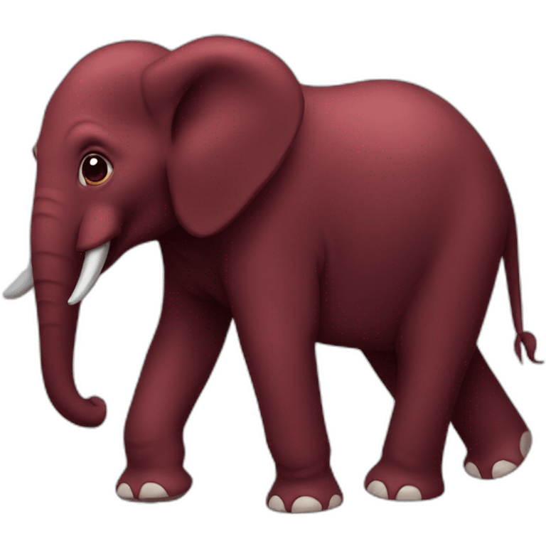 dark red elephant emoji