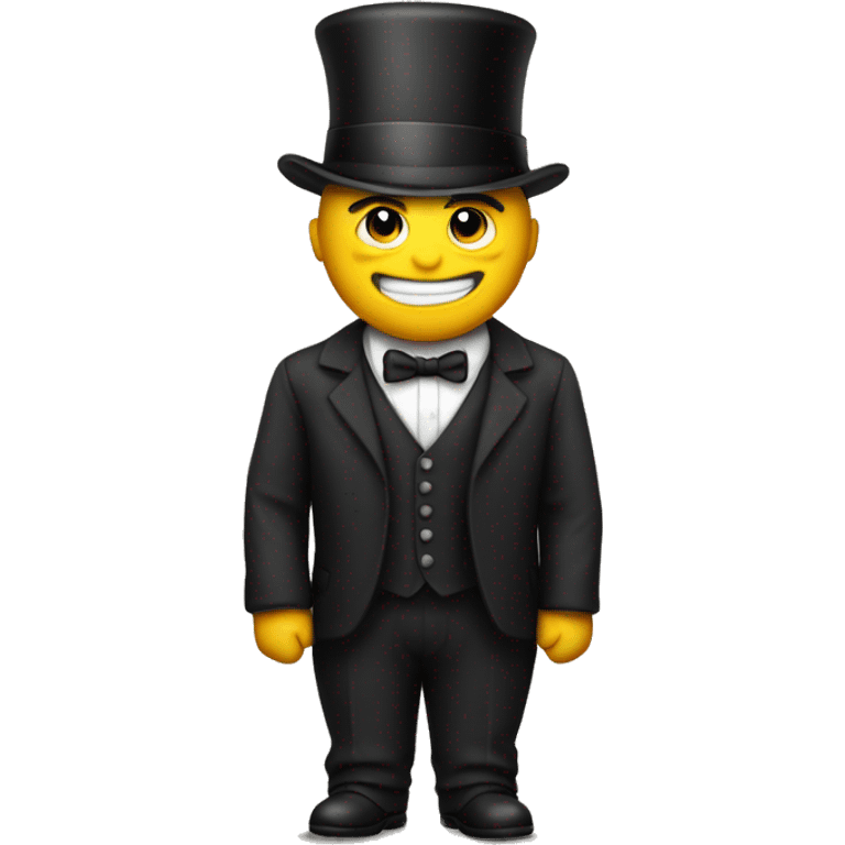 Man with suit monacle and top hat emoji