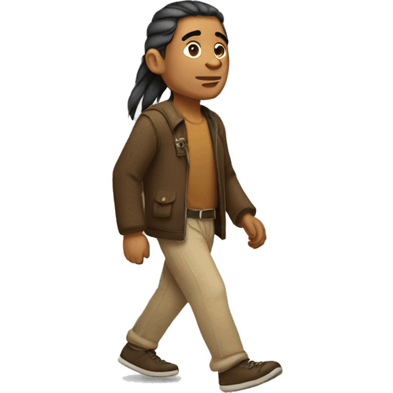 Native man walking emoji