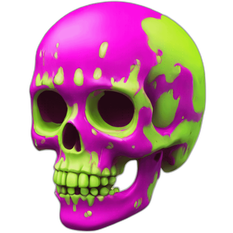 fluo skull emoji