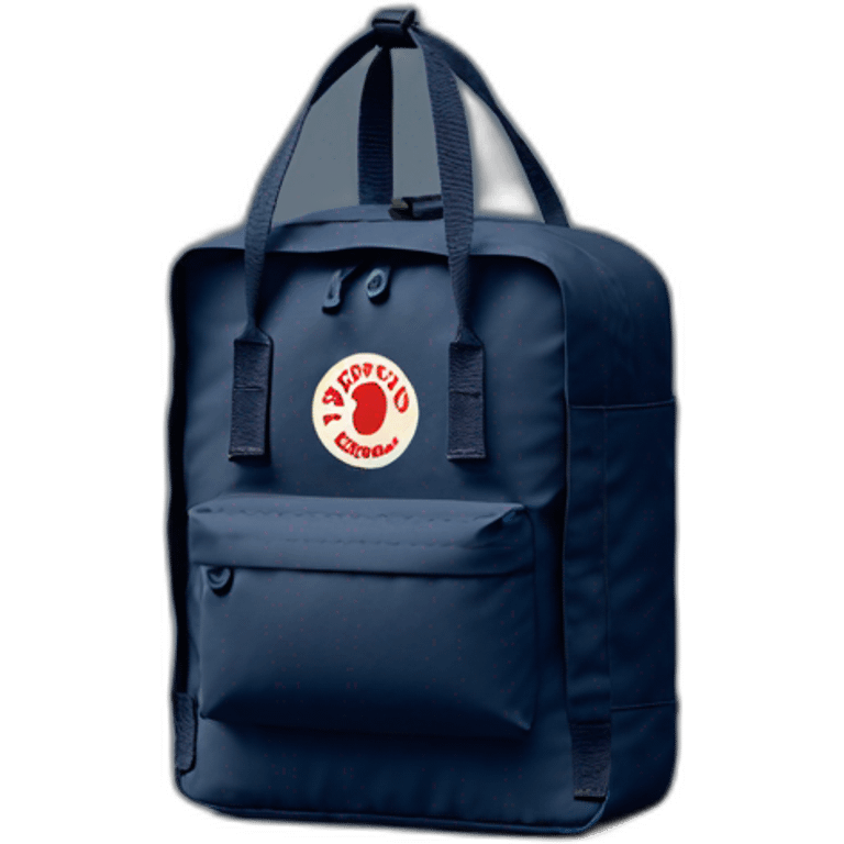 bag fjallraven kanken dark blue emoji