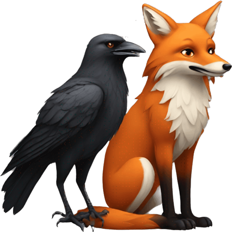 fox and crow emoji