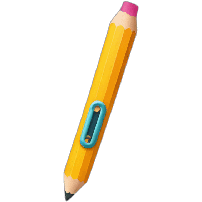 Pencil with drag emoji