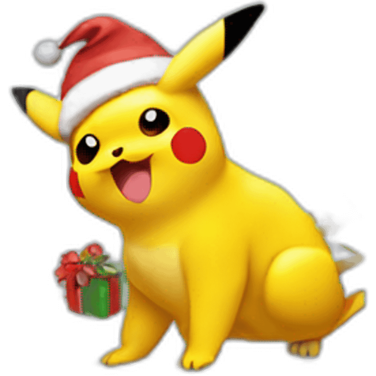 Christmas Pikachu emoji emoji