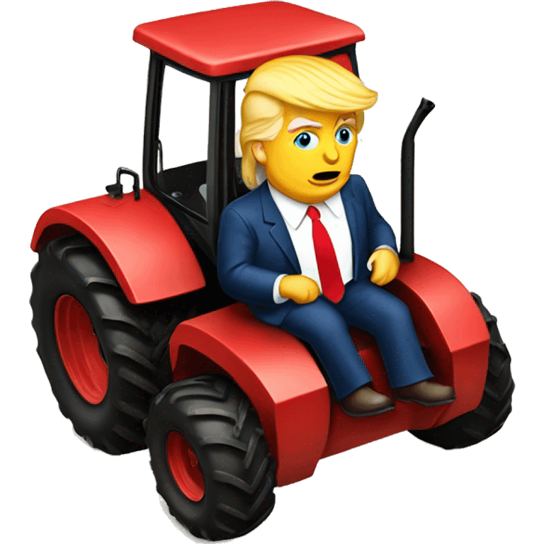 Donald Trump on a Tractor  emoji