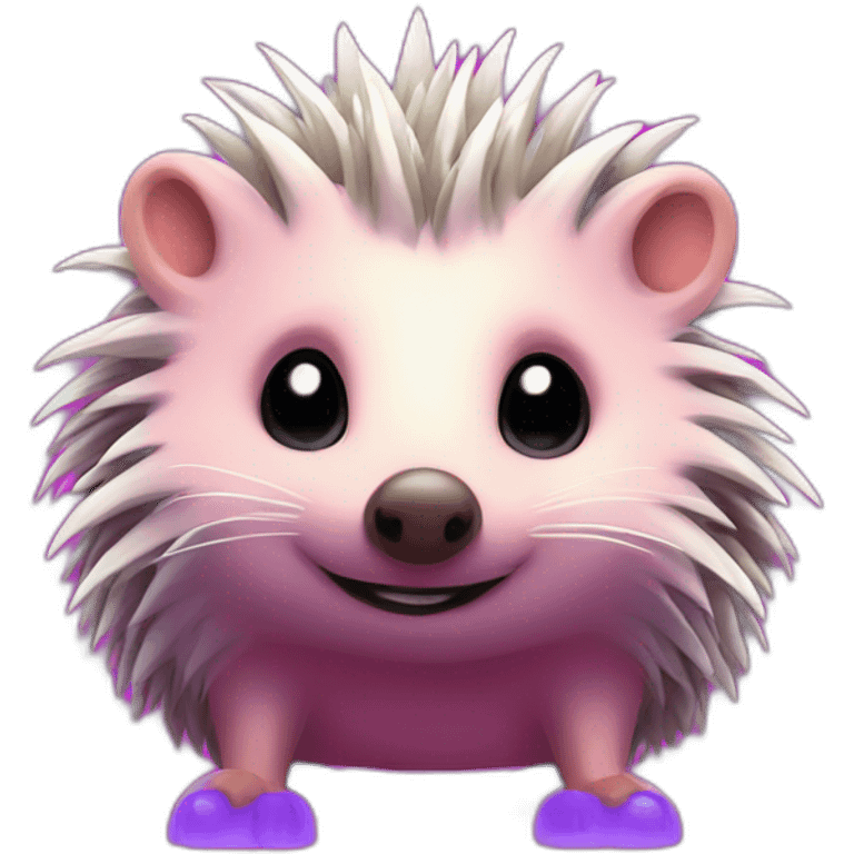 synthwave hedgehog emoji