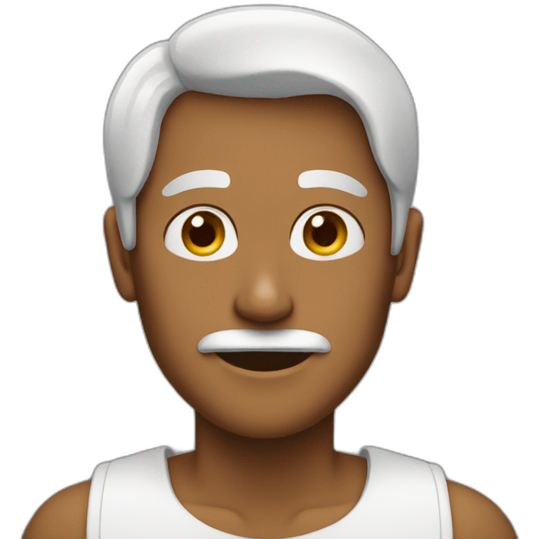 Pied sur un homme emoji