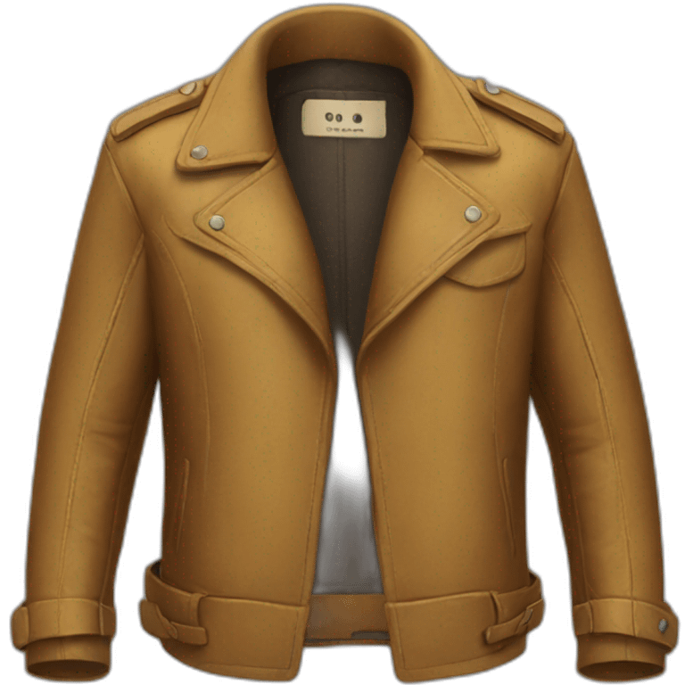 Veste en cuir emoji