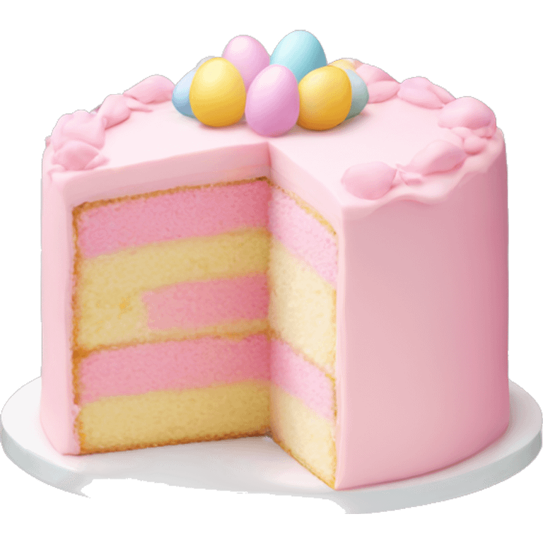 easter light pink cake emoji