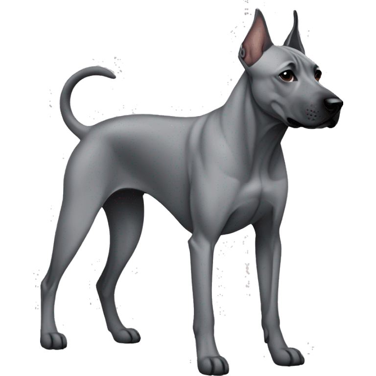 Dog gray Thai Ridgeback full body emoji