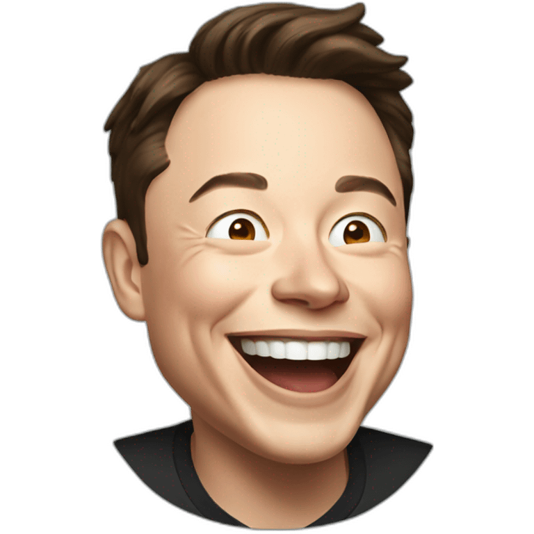 Elon Musk laughing  emoji