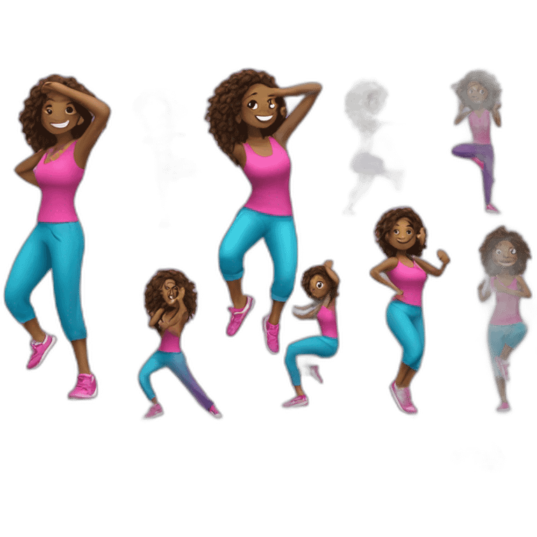 Zumba dance fitness emoji