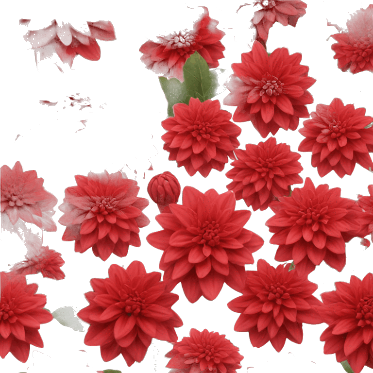 red dahlia emoji