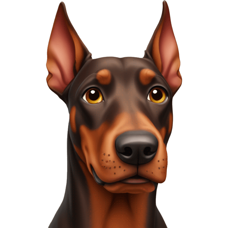 Red Doberman pinscher  emoji