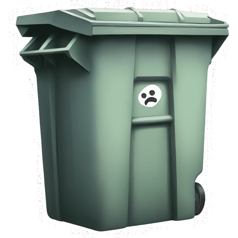 a trash dumpster emoji