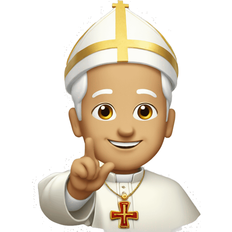 pope approves ok gesture emoji