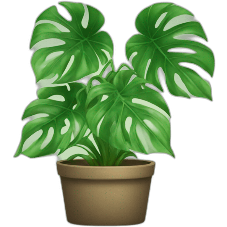 Planta monstera emoji