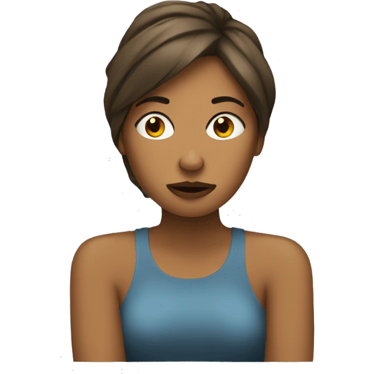 Women bored emoji