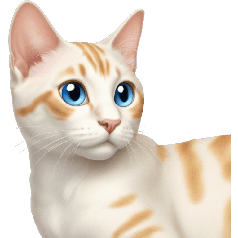 Flame point cat blue eyes emoji