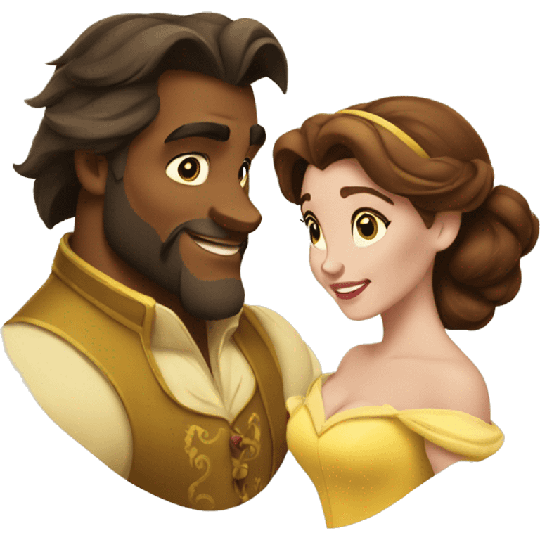 Disney Belle and Beast emoji