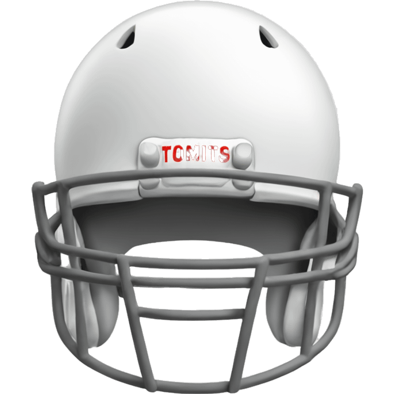 simple white football helmet  emoji