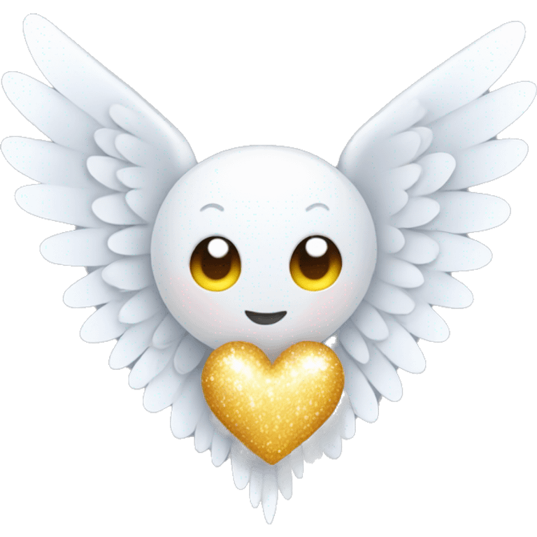 heart with white sparkle wings emoji