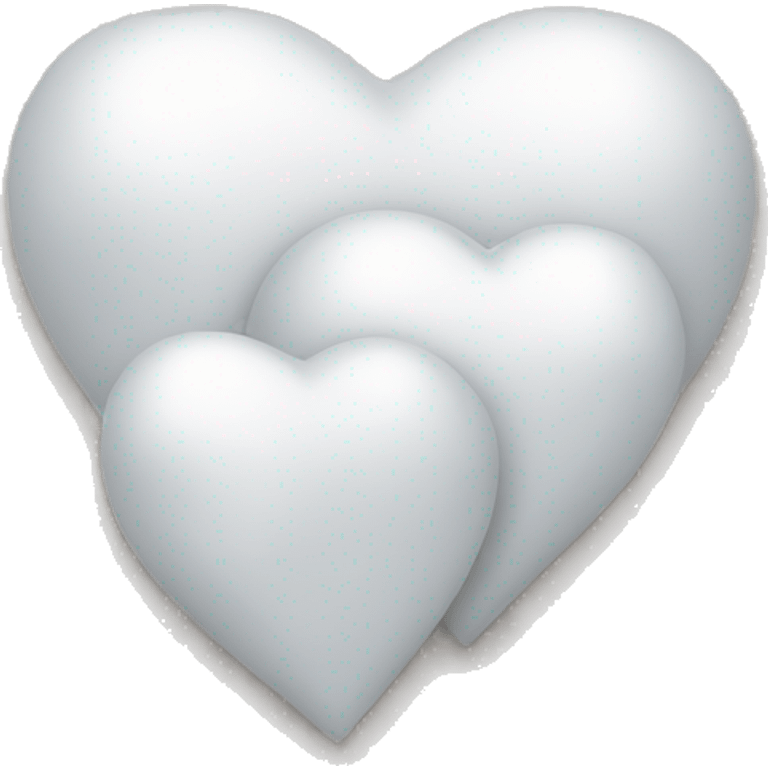 3 white hearts emoji