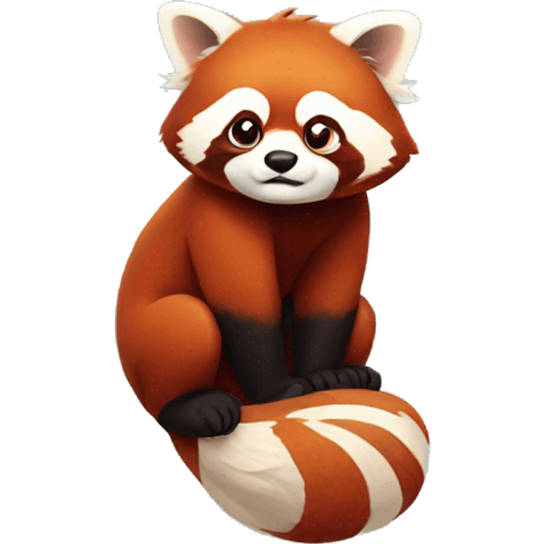 Red panda pouting  emoji