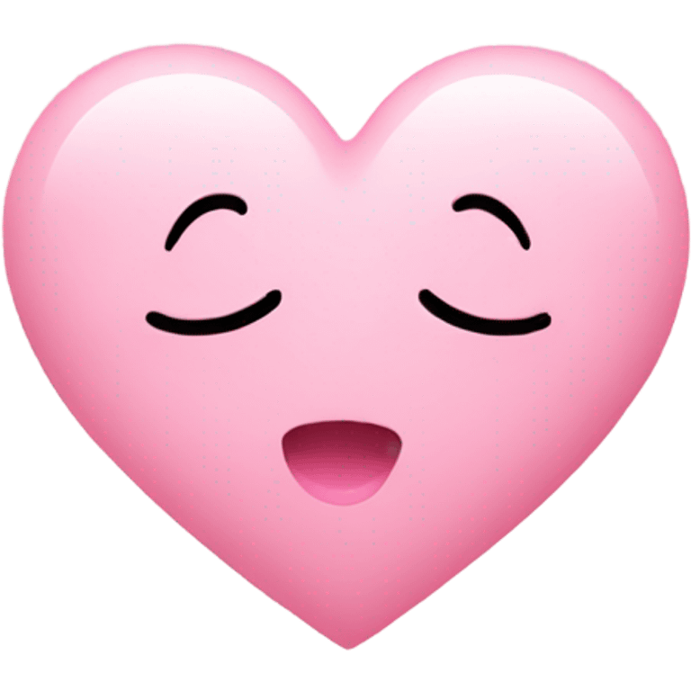 Baby pink heart emoji