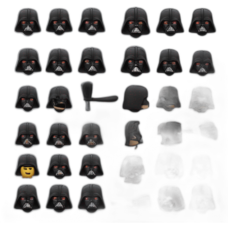 Dark Vador qui se brosse les dent emoji