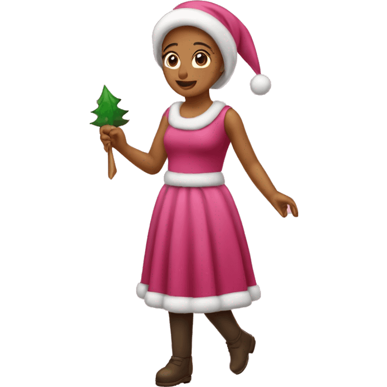 Navidad rosa  emoji