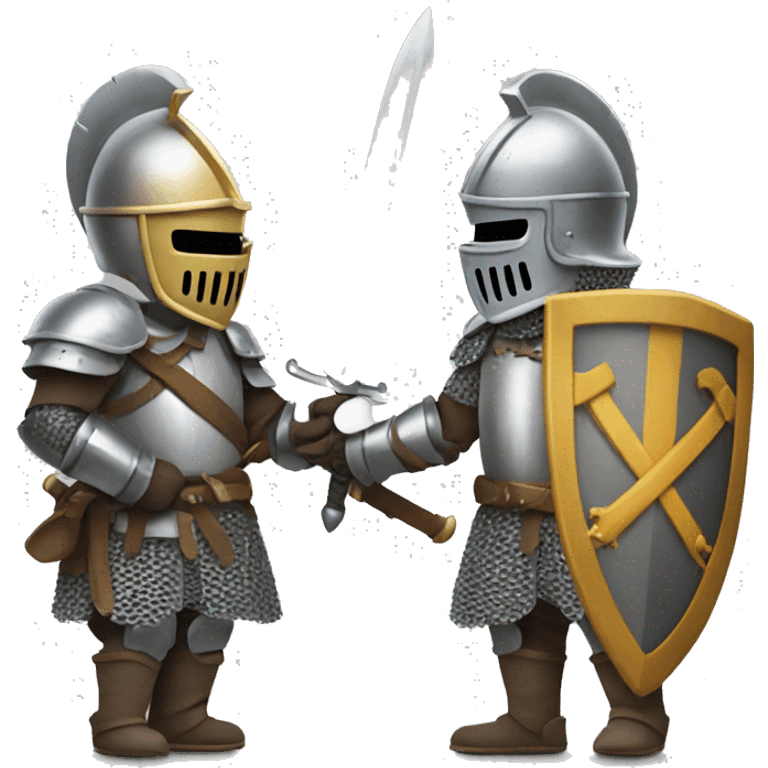 Two knights fighting emoji