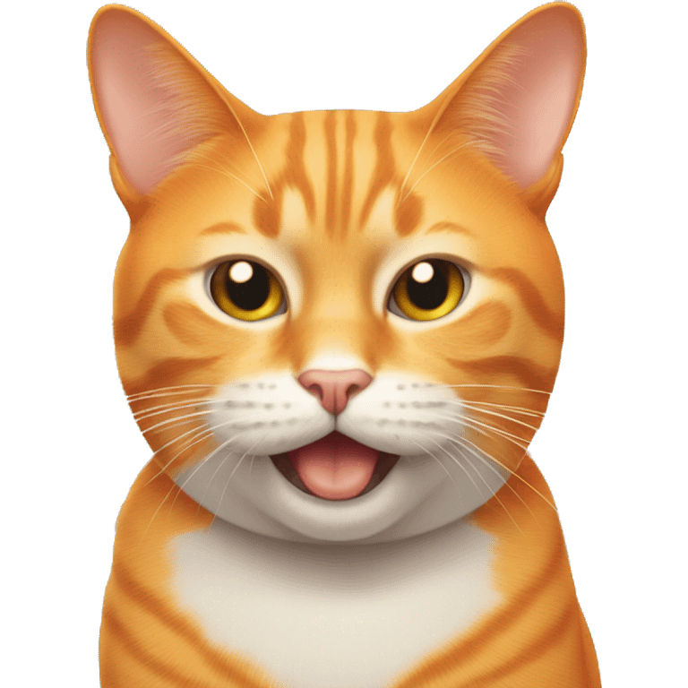 Orange cat mein-cun rolls his eyes emoji