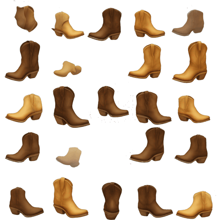 cow boy boots  emoji