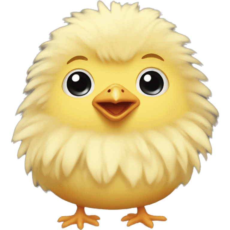 Baby fluffy chicken emoji