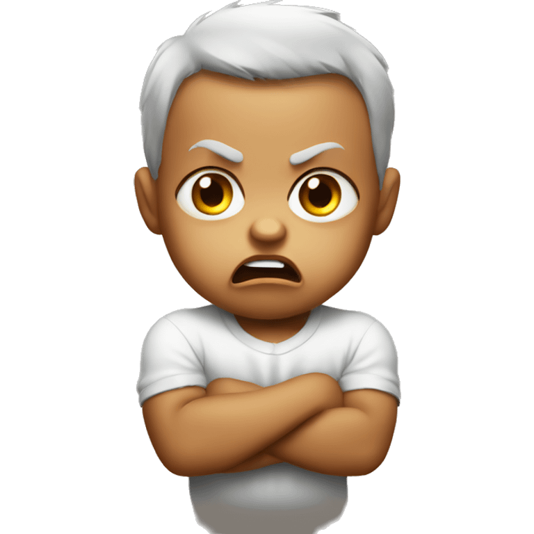 Angry baby emoji