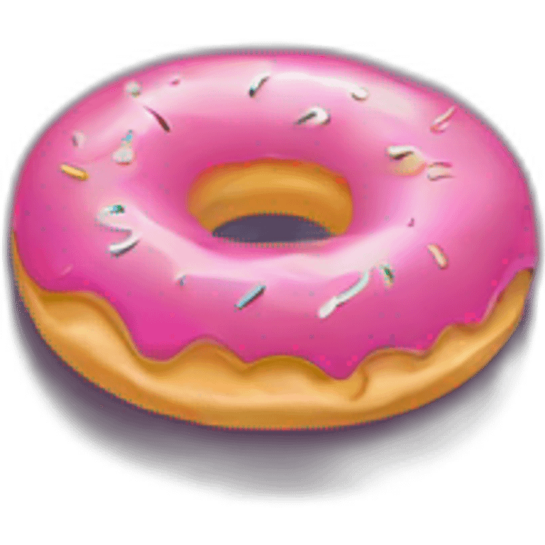 Silhouette of donut emoji