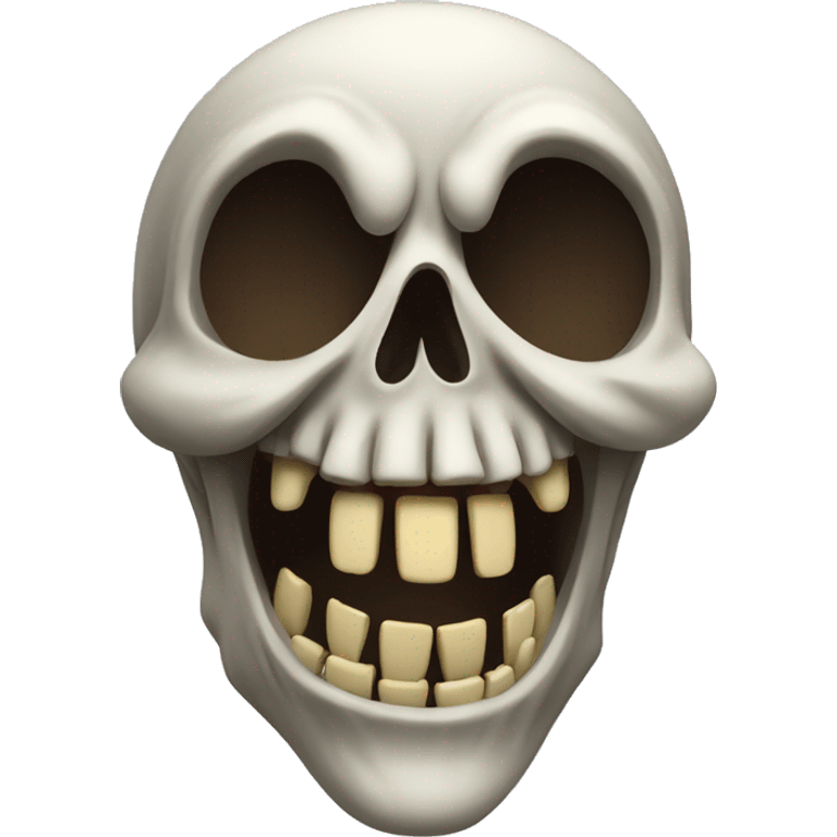 skeleton screaming bad to the bone emoji