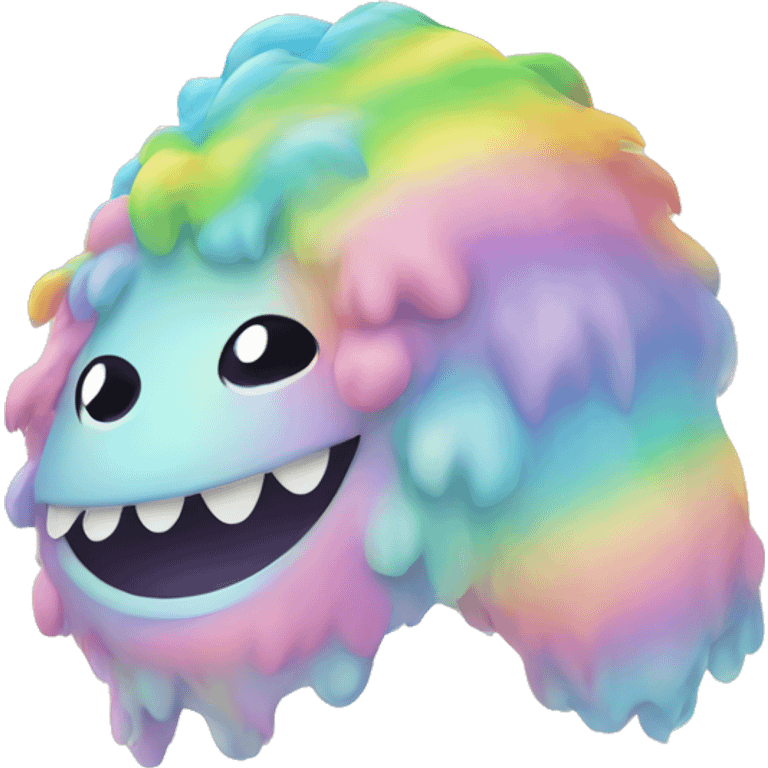 Baby pastel rainbow monster emoji