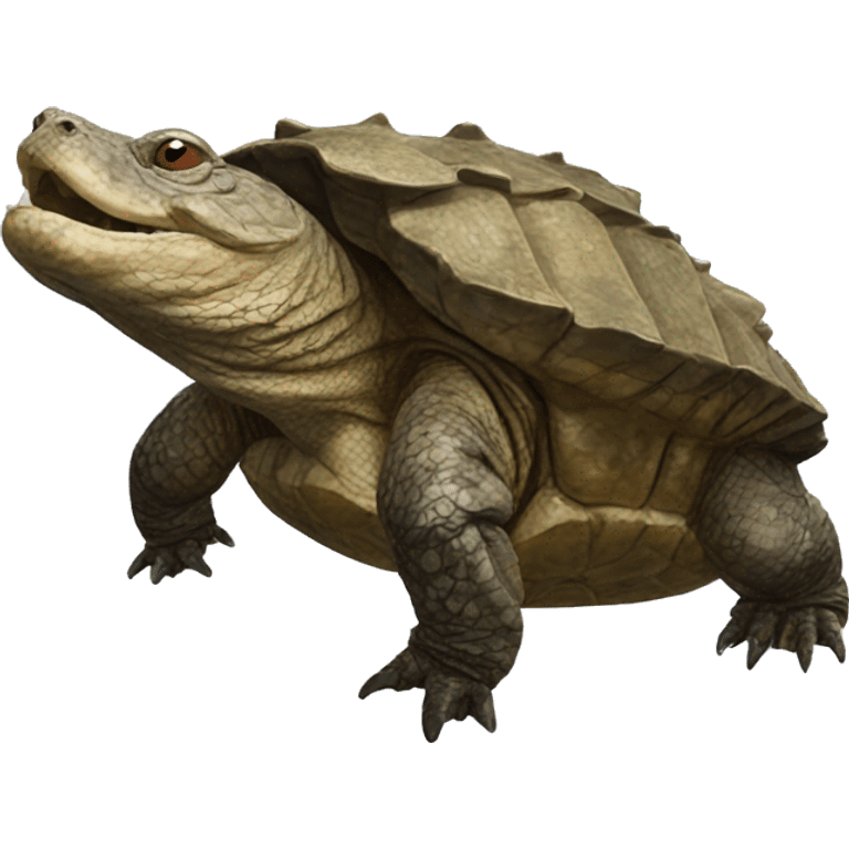 Alligator snapping turtle emoji