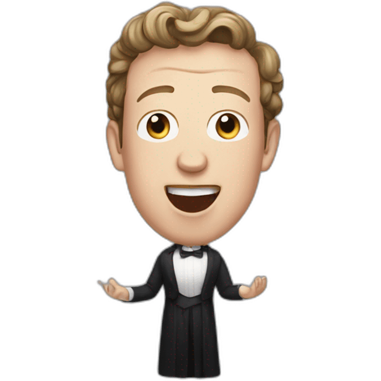 mark zuckerberg singing opera emoji