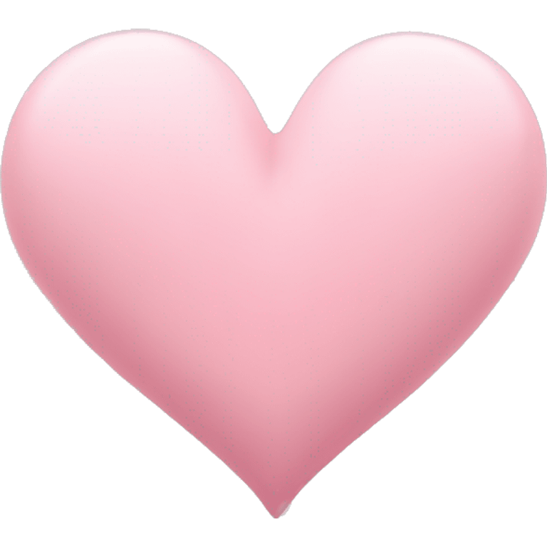 A soft pink heart emoji