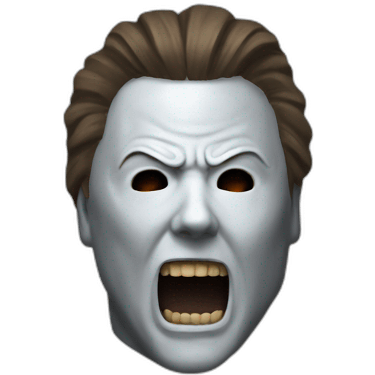 Michael myers yell emoji