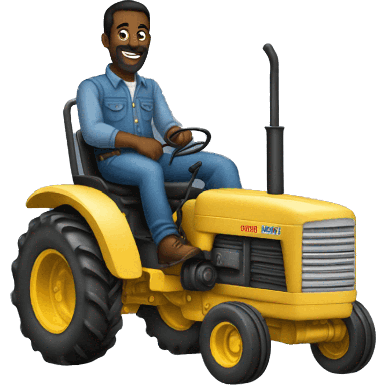 jean lassale dans un tracteur emoji