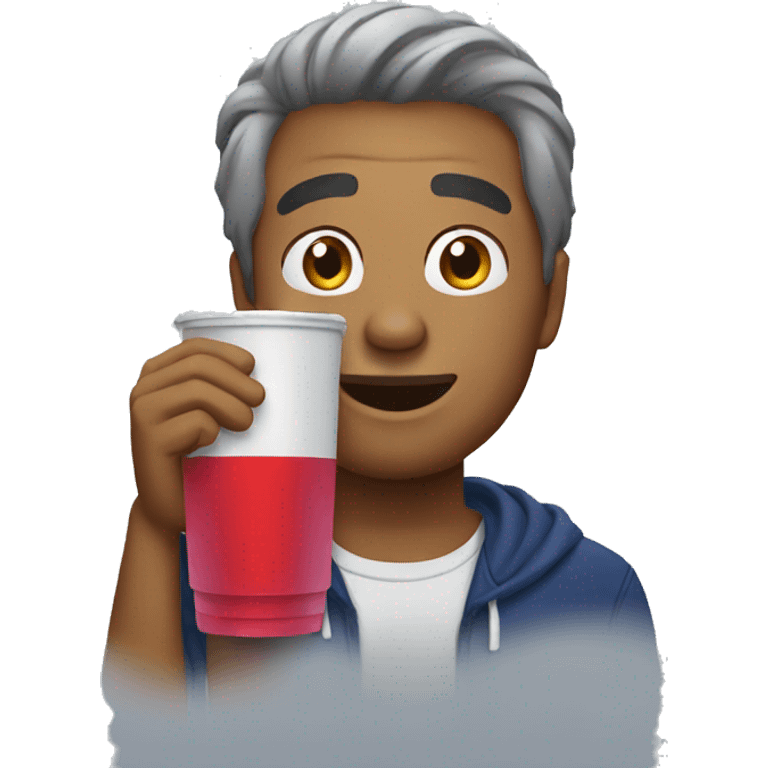 The man who drinks redbull emoji